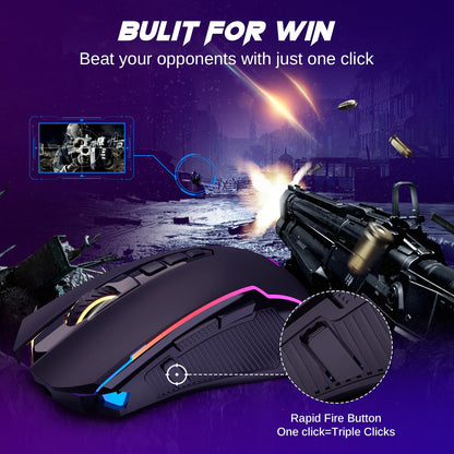 Redragon Wireless Gaming Mouse with 8000 DPI Performance