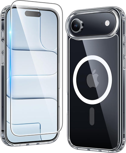 FNTCASE Clear Case For iPhone 17 Pro Max Screen Protector