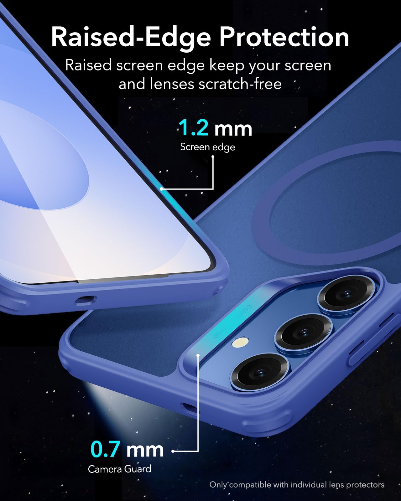ESR Clear Black Case for Samsung Galaxy S25 Ultra