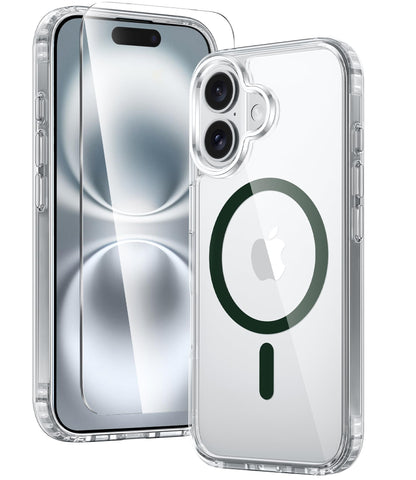 FNTCASE Clear Case For iPhone 17 Pro Max Screen Protector