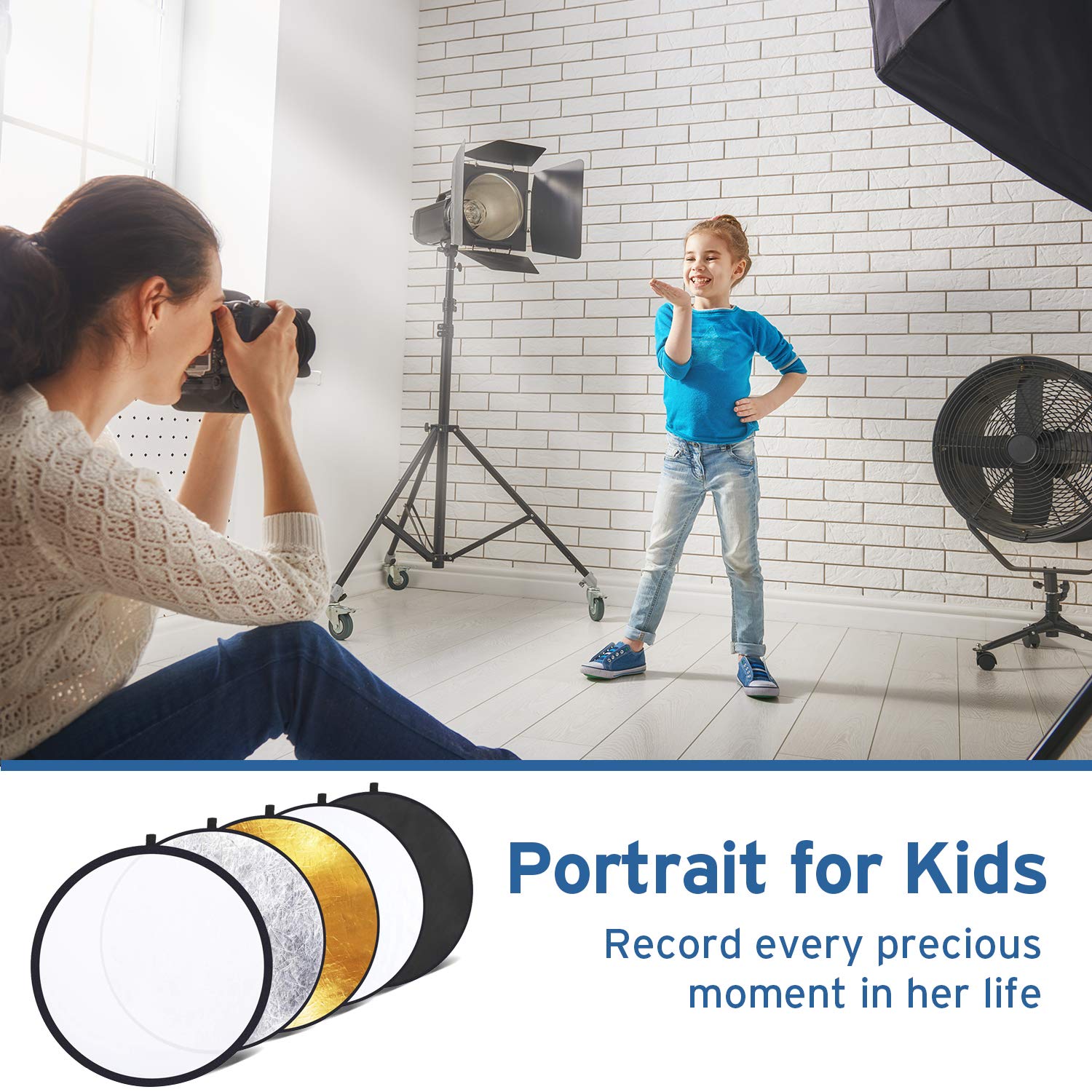 Etekcity 5 in 1 Photography Reflector Kit for Perfect Lighting