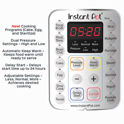 Instant Pot Duo Plus 9-in-1 Multicooker with Recipes