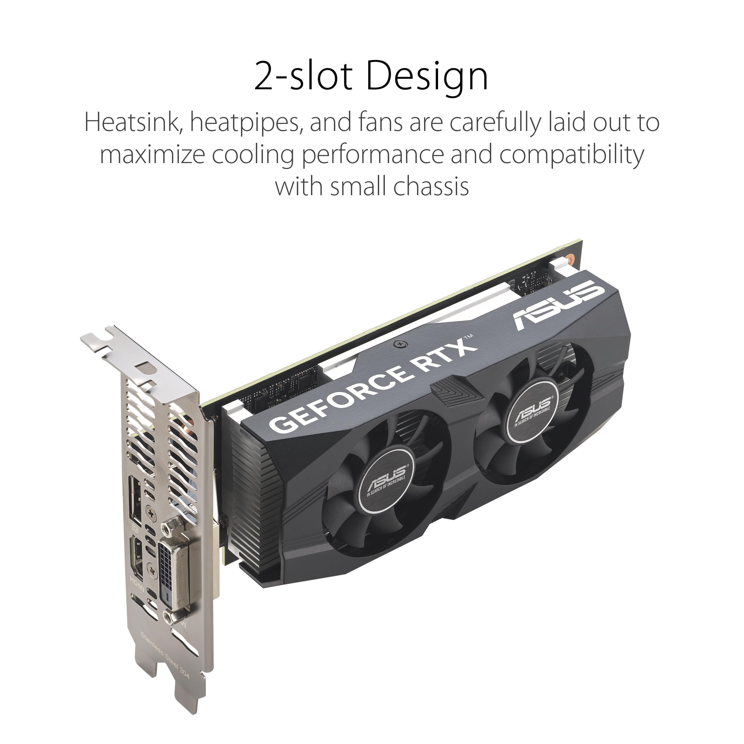 ASUS Dual GeForce RTX 3050 Gaming Graphics Card with Advanced Cooling