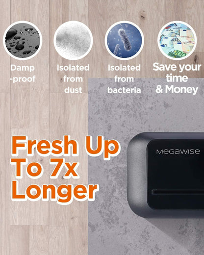 MegaWise Vacuum Sealer Machine With 80kPa Suction Power