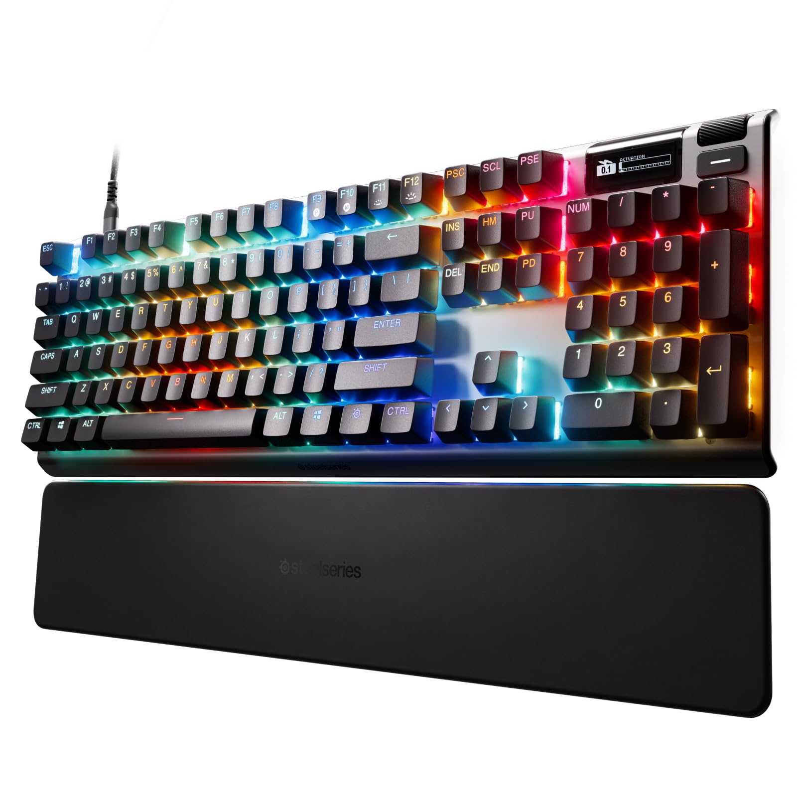 SteelSeries Apex Pro TKL White Keyboard with Adjustable Actuation