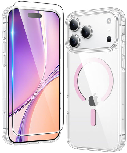 FNTCASE Clear Case For iPhone 17 Pro Max Screen Protector