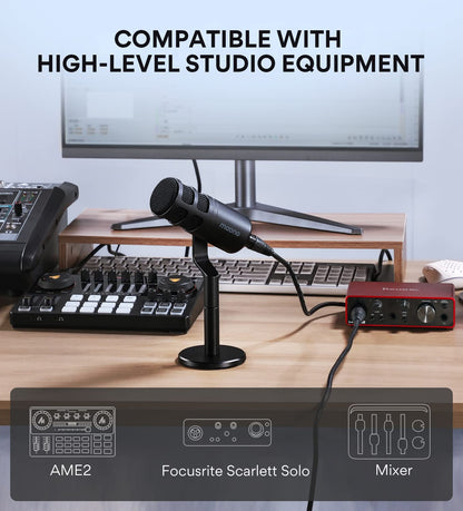 Maono PD100 XLR Cardioid Dynamic Podcast Microphone
