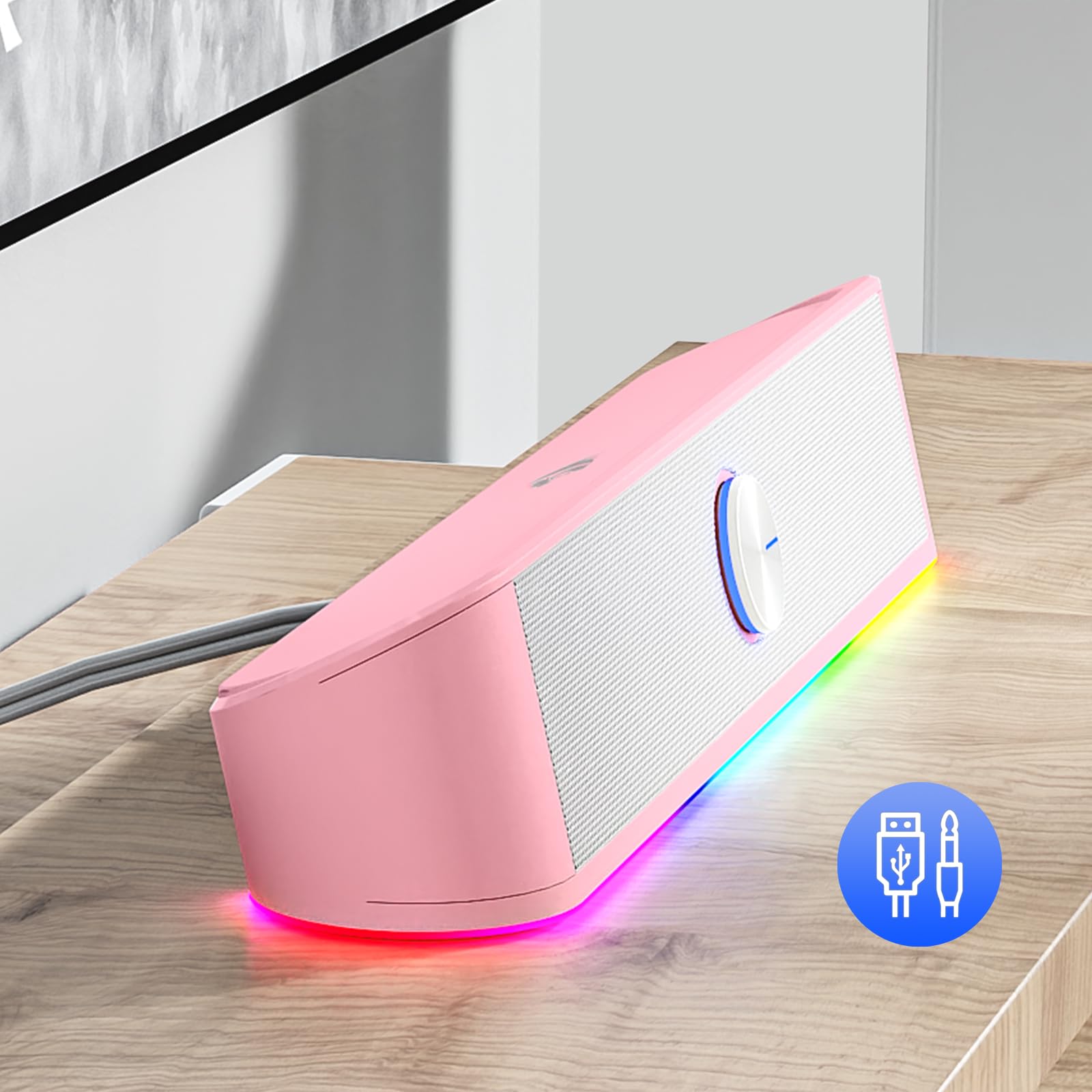 Redragon GS560 RGB Desktop Soundbar with Dynamic Lighting