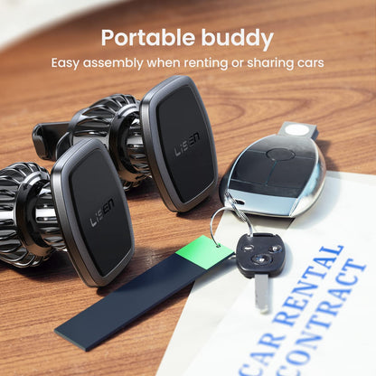Lisen 2 Pack Magnetic Car Phone Mount For Vent 6 Magnets