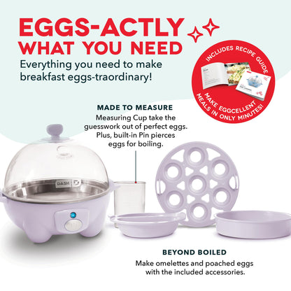 Dash Rapid Egg Cooker 6 Egg Capacity Auto Shut Off Aqua