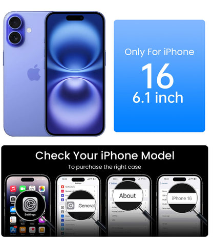 Mkeke Clear Case for iPhone 17 Pro Max Shockproof Bumper