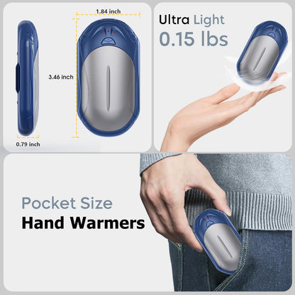 AI Hand Warmers 2 Pack Rechargeable Portable Pocket Heaters