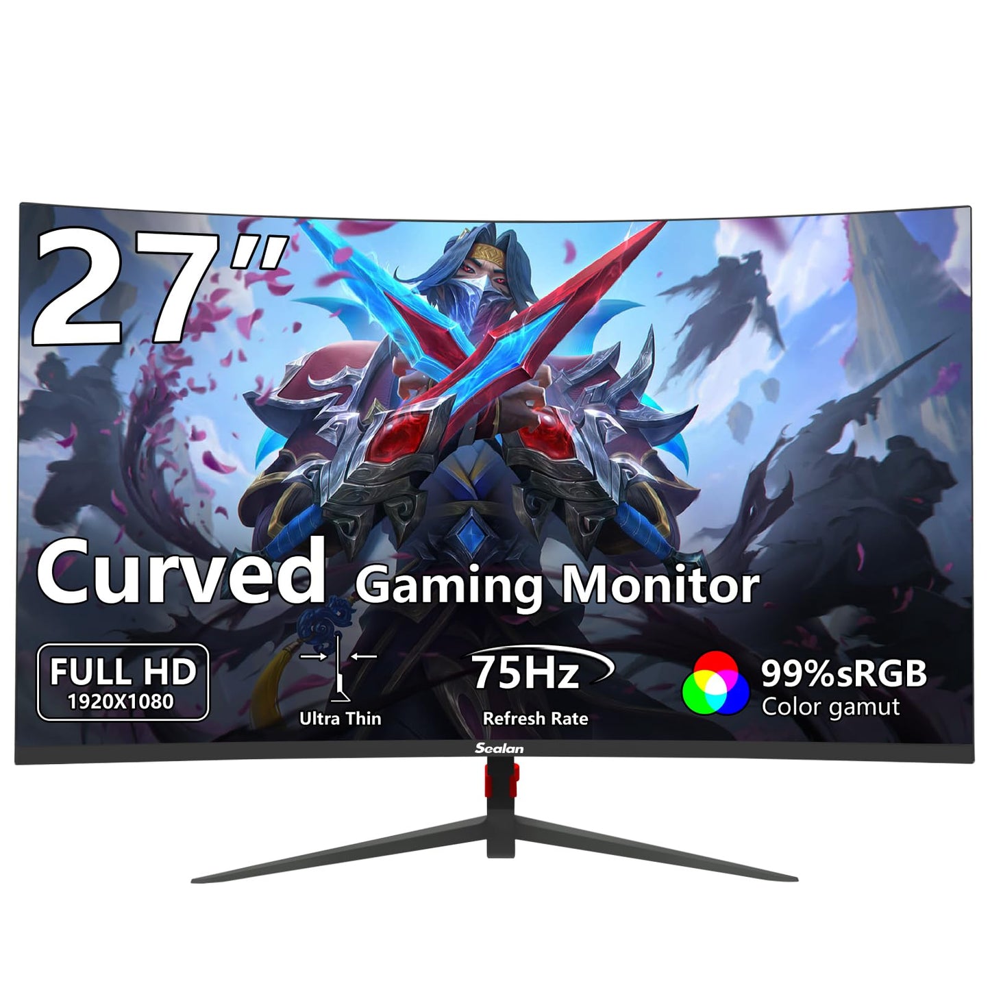 27 Inch IPS Gaming Monitor 100Hz Frameless 1080P HDMI