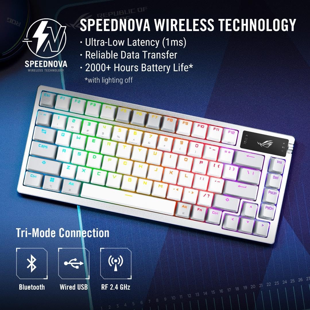 ASUS ROG Azoth Wireless Custom Gaming Keyboard Benefits