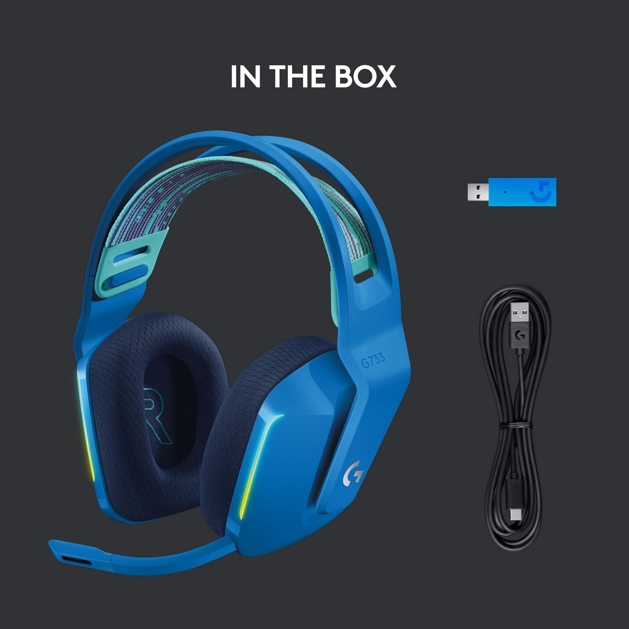 Logitech G733 Wireless Gaming Headset with Premium Audio