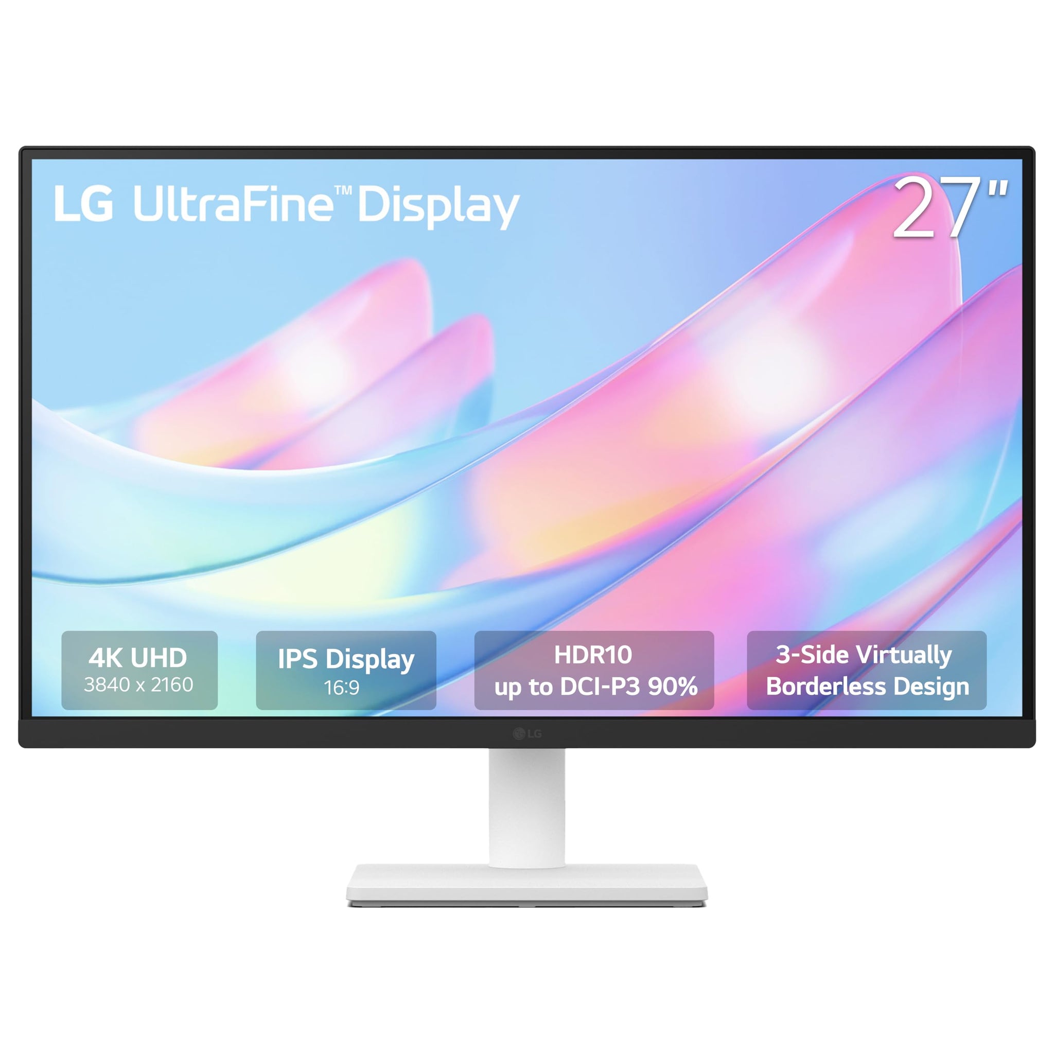 LG 27 Inch 4K UHD Monitor with Borderless Design