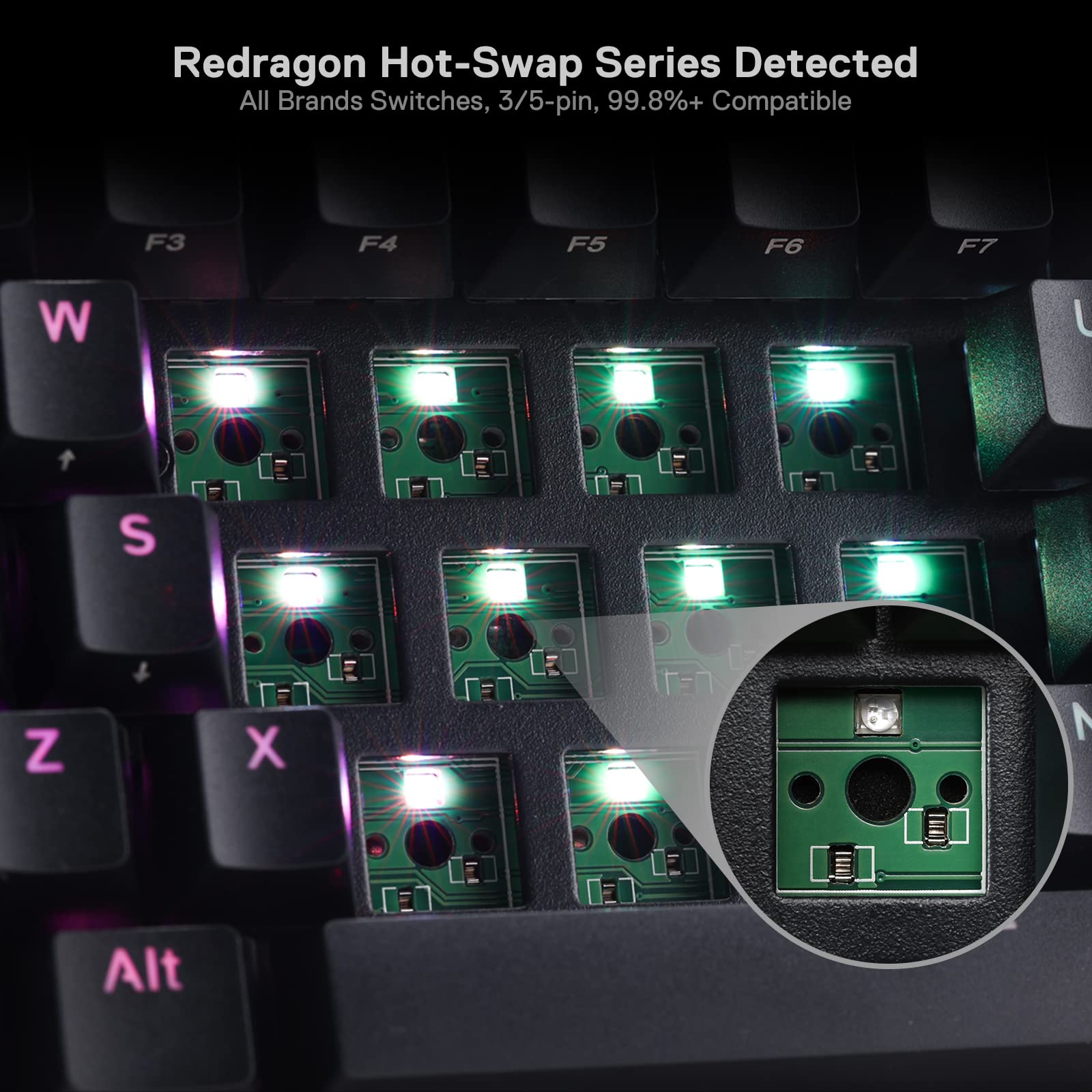Redragon K530 Pro Wireless RGB Mechanical Keyboard