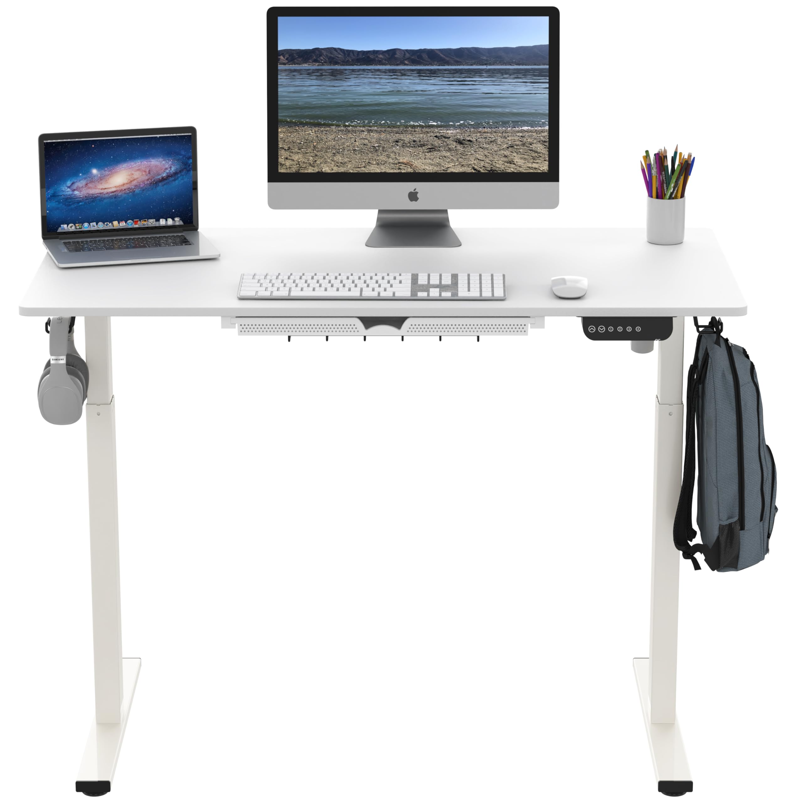 Height Adjustable Standing Desk with Memory Preset Feature