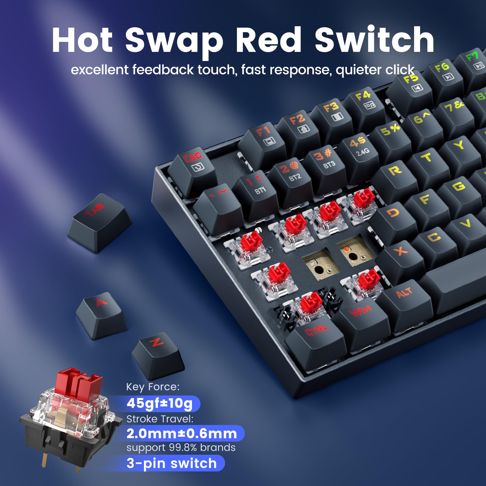 Redragon K552 Mechanical Gaming Keyboard with Red Switches