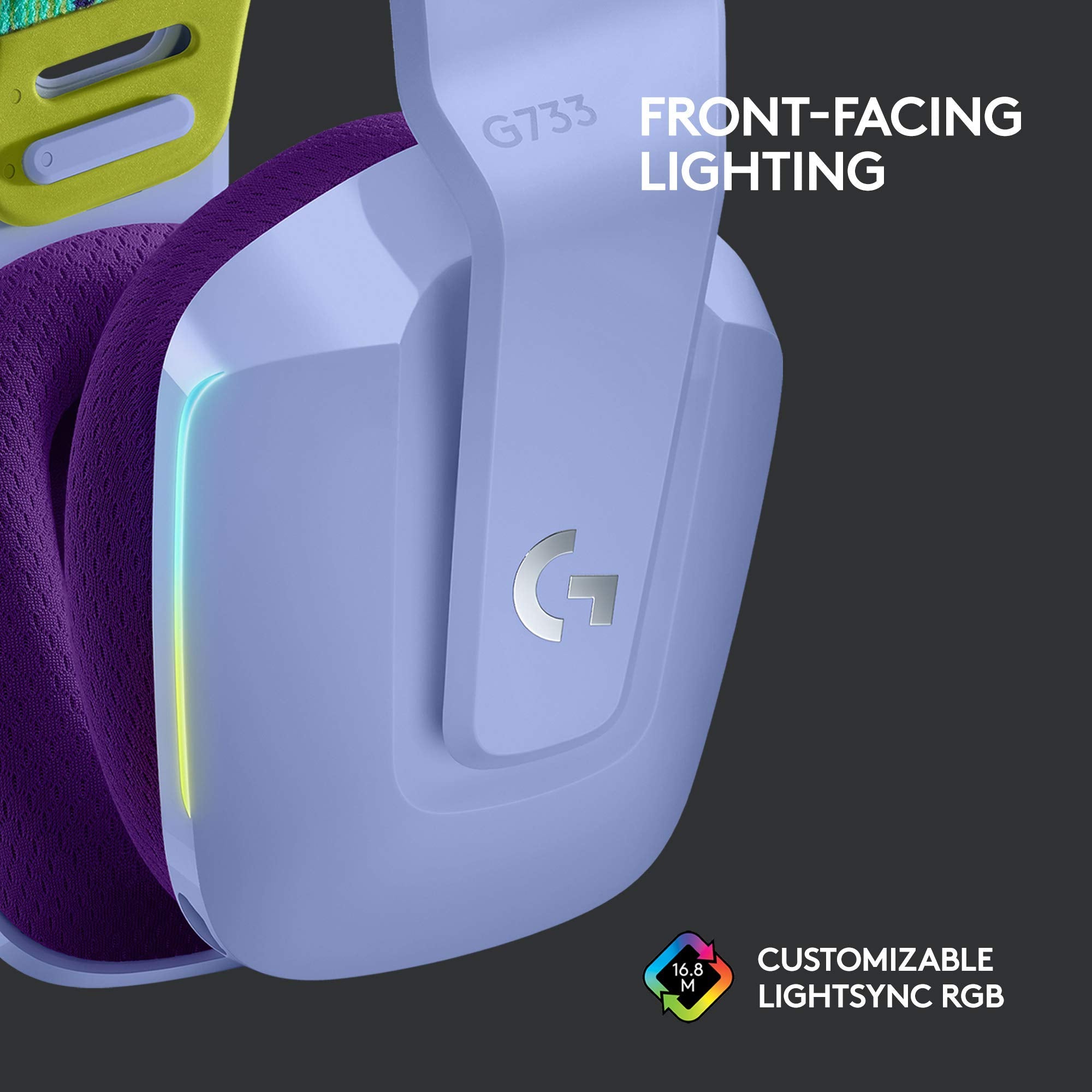 Logitech G733 Wireless Gaming Headset with Premium Audio