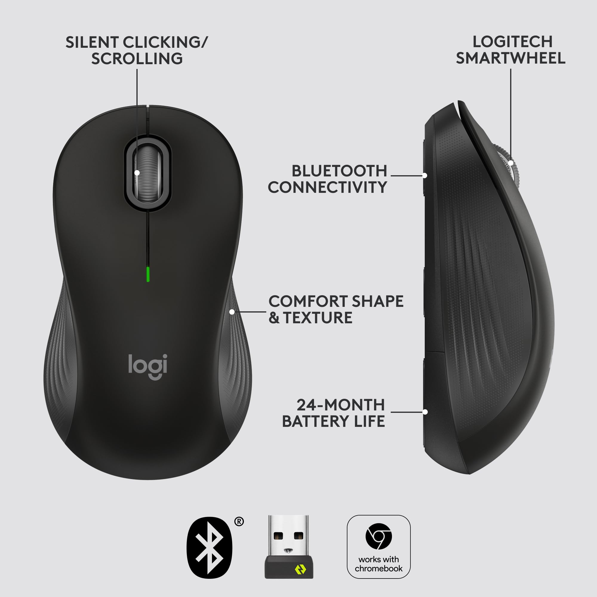 Logitech Signature M550 Wireless Mouse for Large Hands