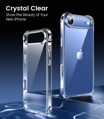 Mkeke Clear Case for iPhone 17 Pro Max Shockproof Bumper