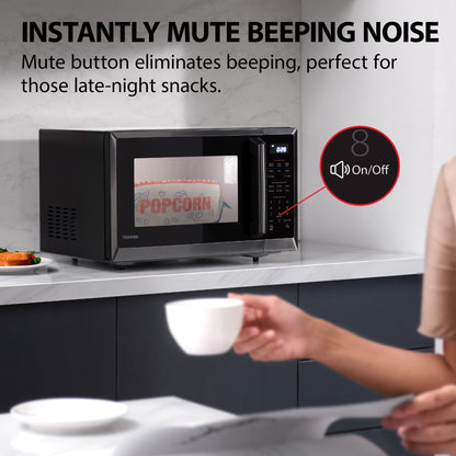 Toshiba Small Countertop Microwave with Child Lock Feature