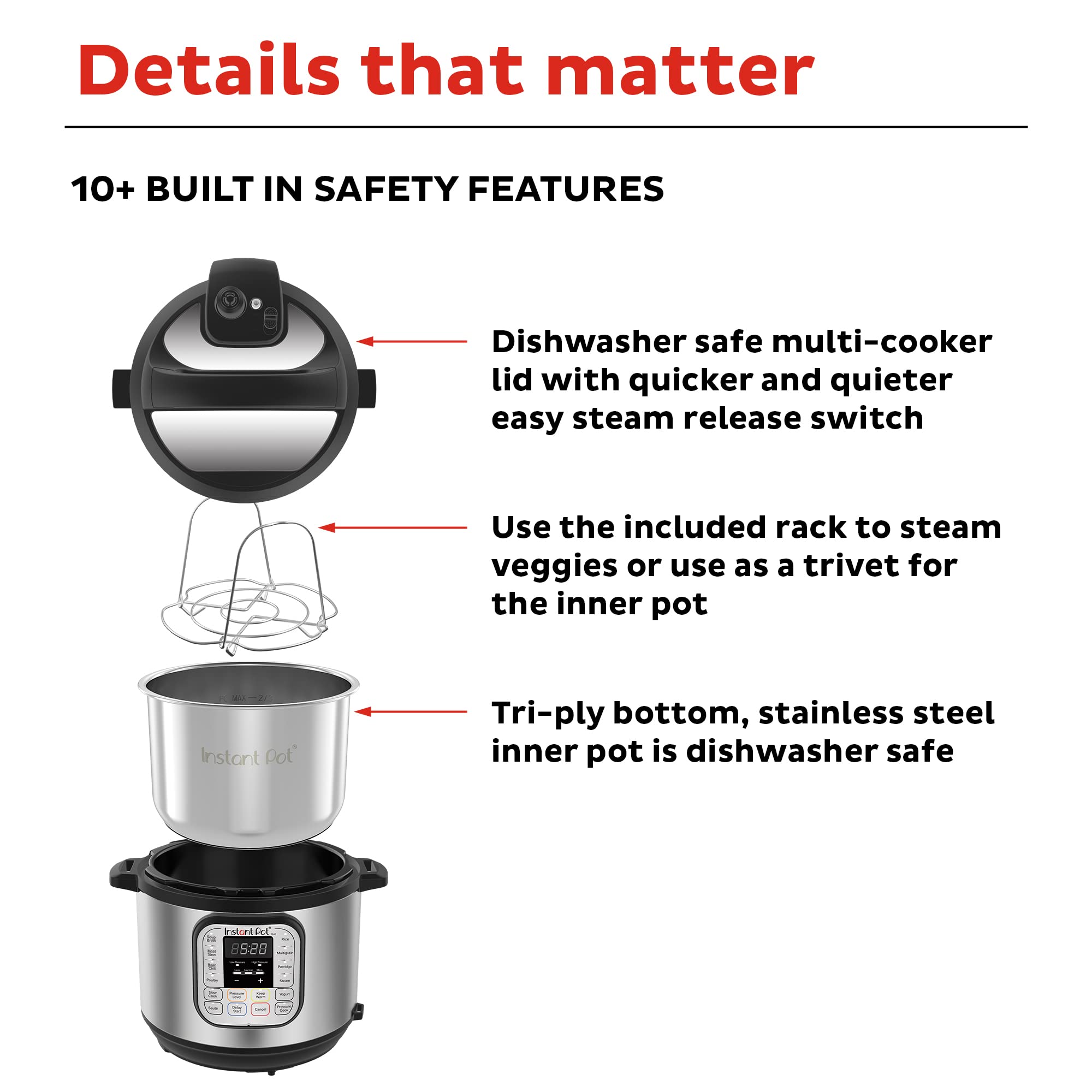 Instant Pot Duo Mini Electric Pressure Cooker with Recipe App