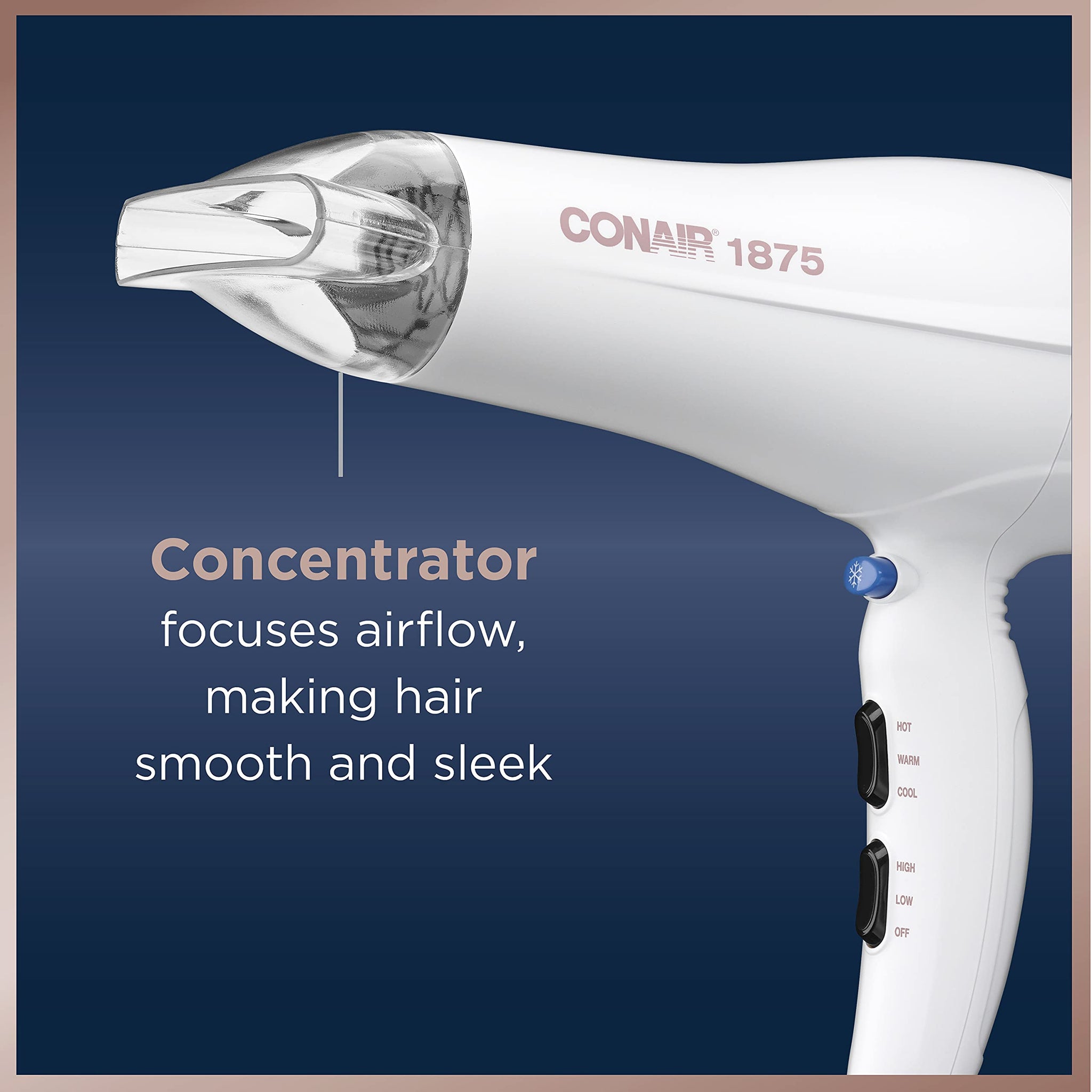 Conair Double Ceramic Hair Dryer for Sleek Styling