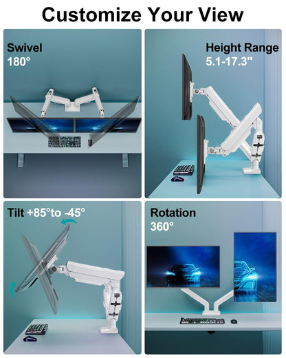 Freelift Pro Monitor Desk Mount 13-32 Inch Gas Spring Arm