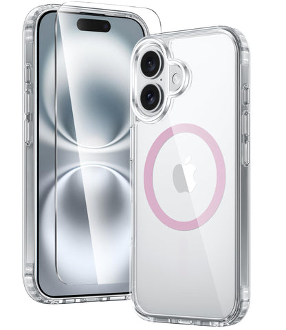 FNTCASE Clear Case For iPhone 17 Pro Max Screen Protector