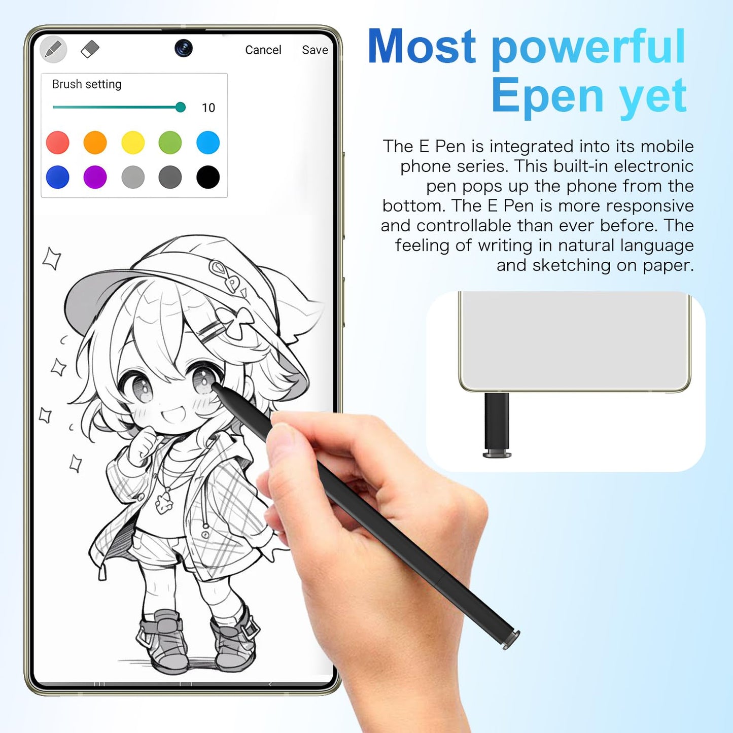 MMY I25 Ultra Unlocked Phone Built In Pen 6.99in 16GB 512GB Android 14 5G Green