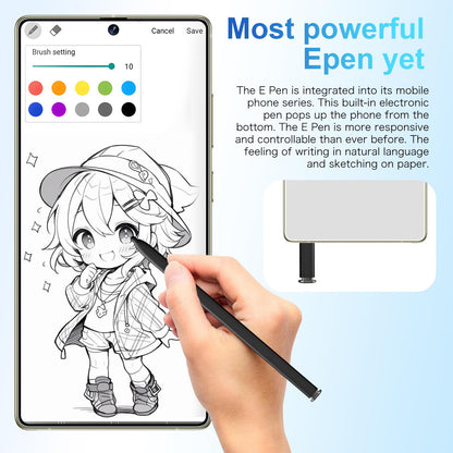 MMY I25 Ultra Unlocked Phone Built In Pen 6.99in 16GB 512GB Android 14 5G Green