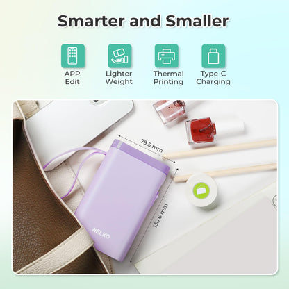 Nelko P21 Bluetooth Label Maker With Tape Wireless Printer