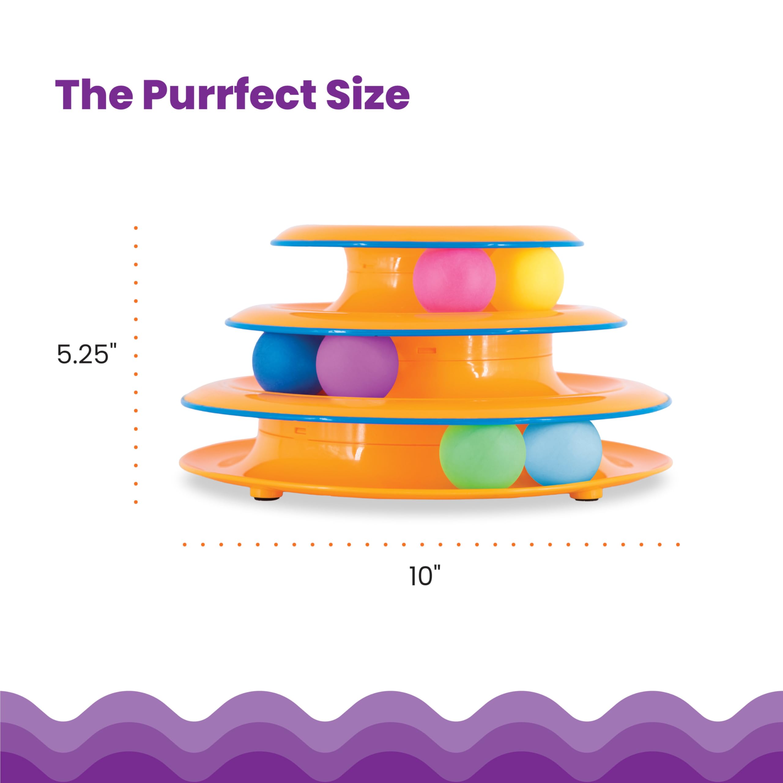 Interactive Three Level Cat Track Toy for Endless Fun
