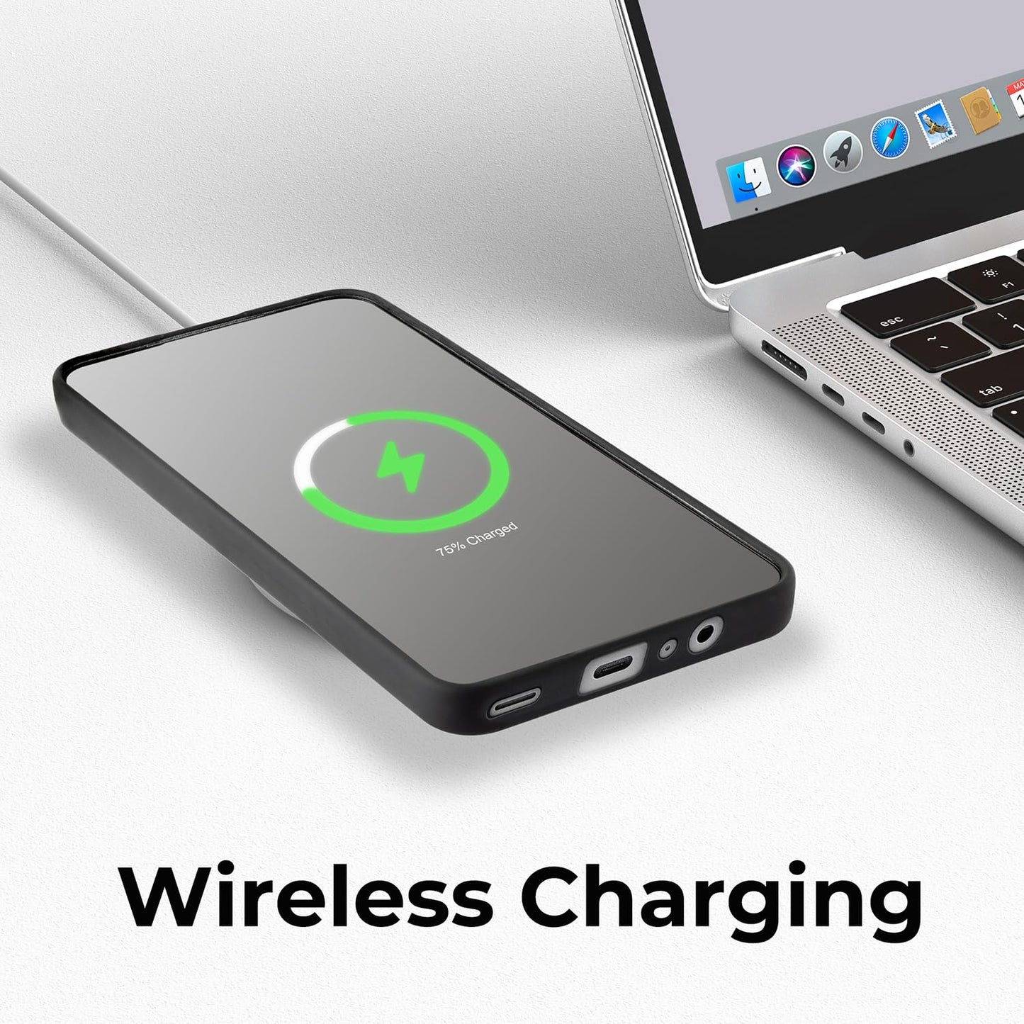 Samsung Galaxy A16 5G Case Black Line Art Floral Rose Pattern Heavy Duty PC