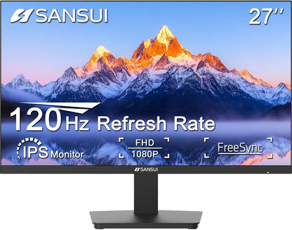 Sansui 27 Inch Curved Gaming Monitor 160Hz FreeSync HDR