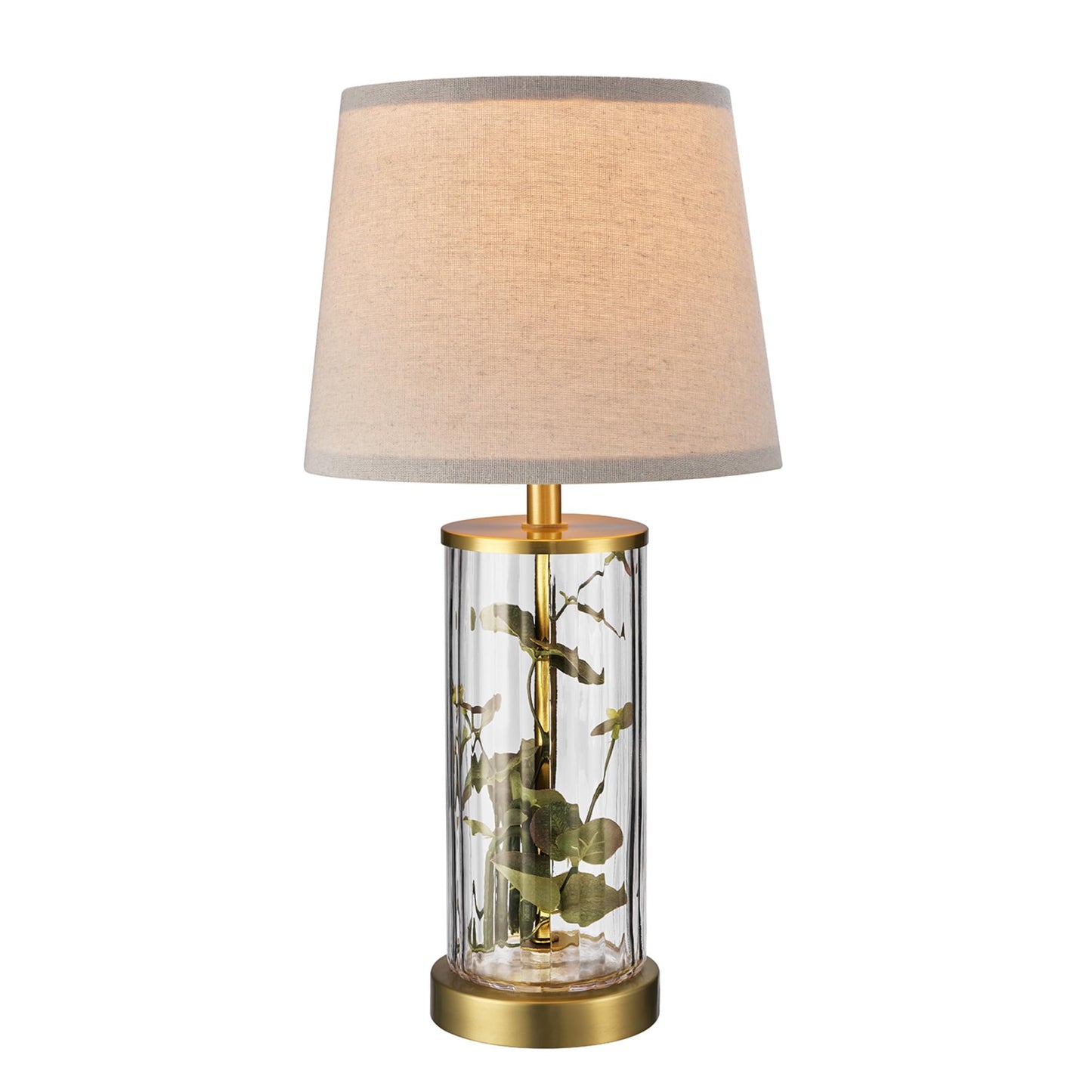 Maya 21 Inch Clear Glass Fillable Table Lamp