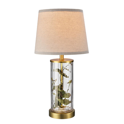 Maya 21 Inch Clear Glass Fillable Table Lamp
