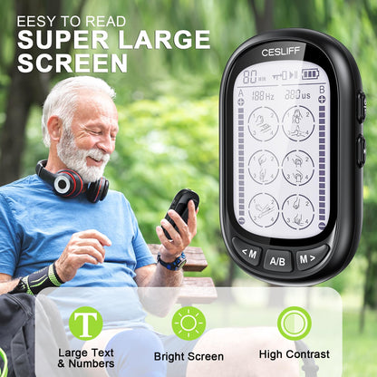 Dual Channel TENS EMS Unit for Pain Relief