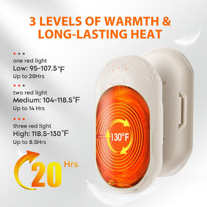 AI Hand Warmers 2 Pack Rechargeable Portable Pocket Heaters