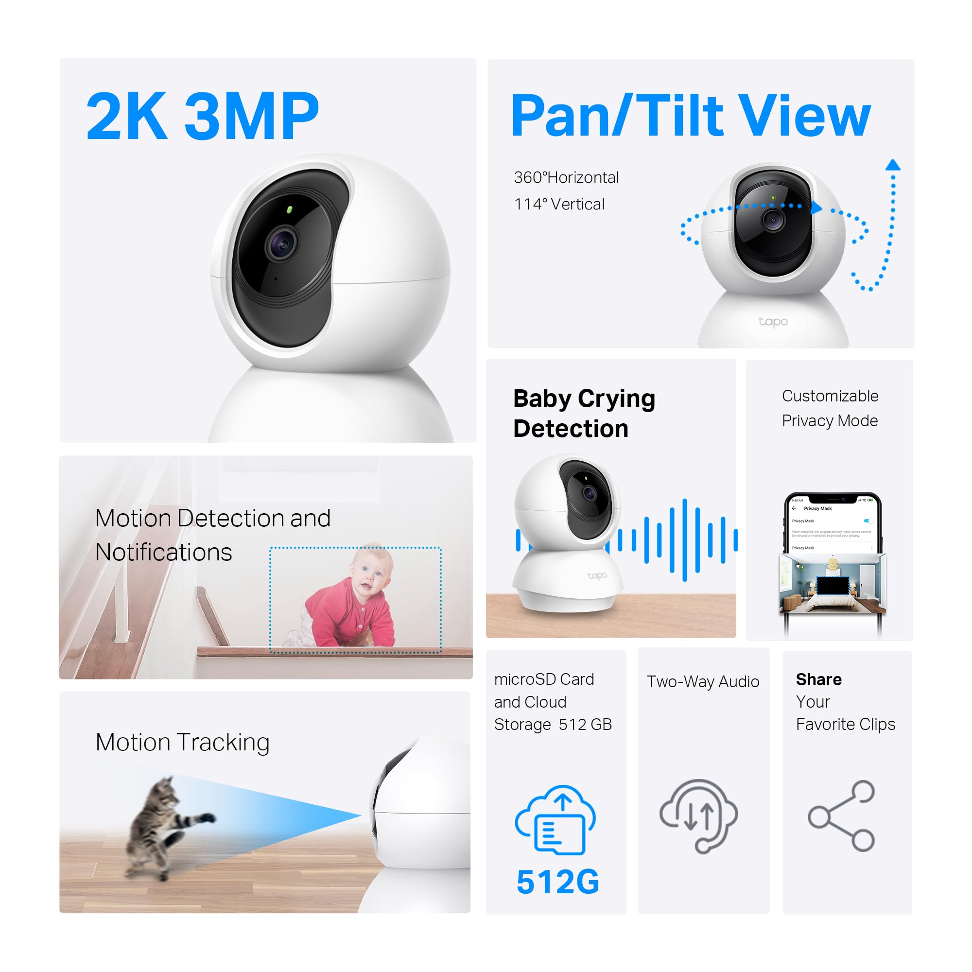 TP-Link Tapo 2K Security Camera with Night Vision