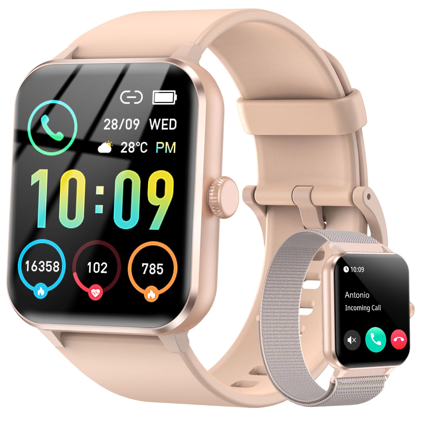 Smartwatch With Health Monitoring For Android And iOS