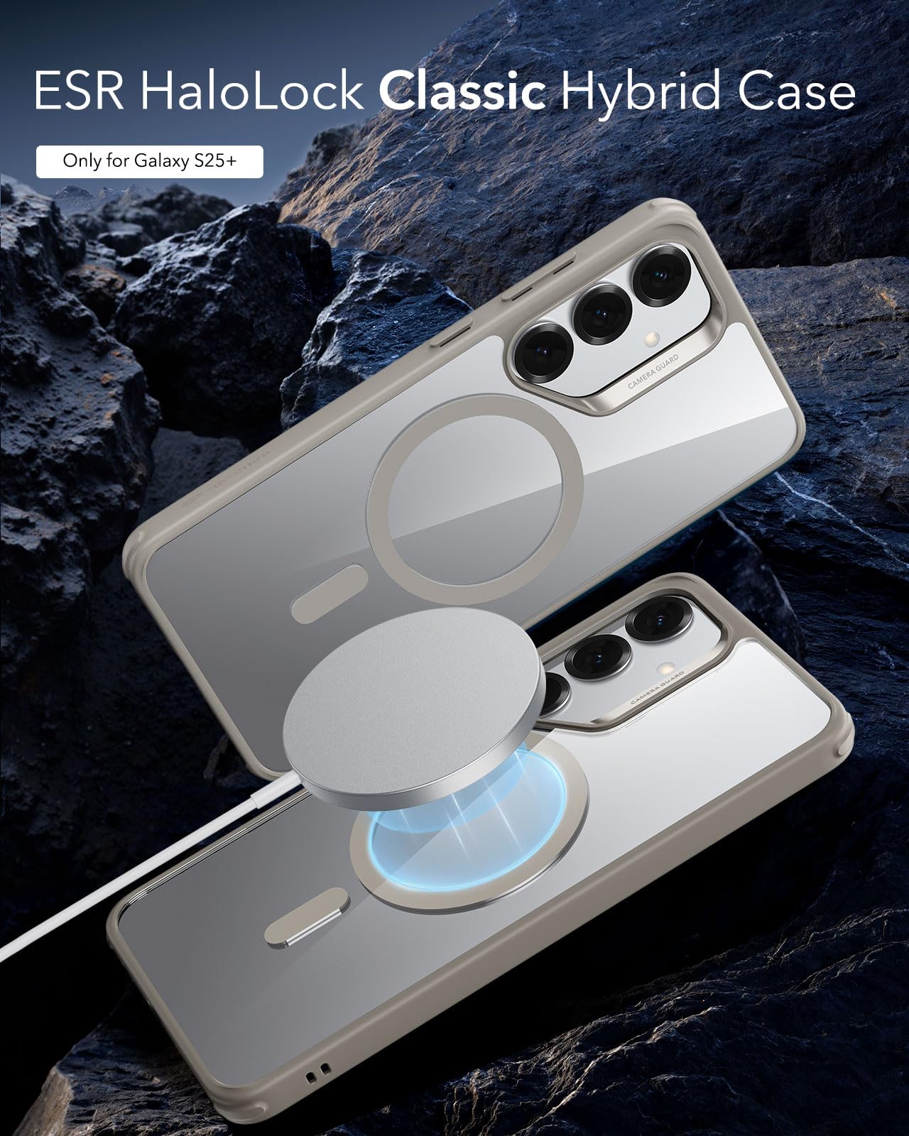 ESR Clear Black Case for Samsung Galaxy S25 Ultra