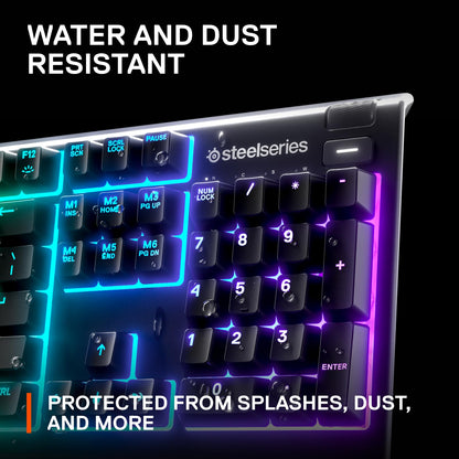 SteelSeries Apex 3 RGB Gaming Keyboard with Water Resistance