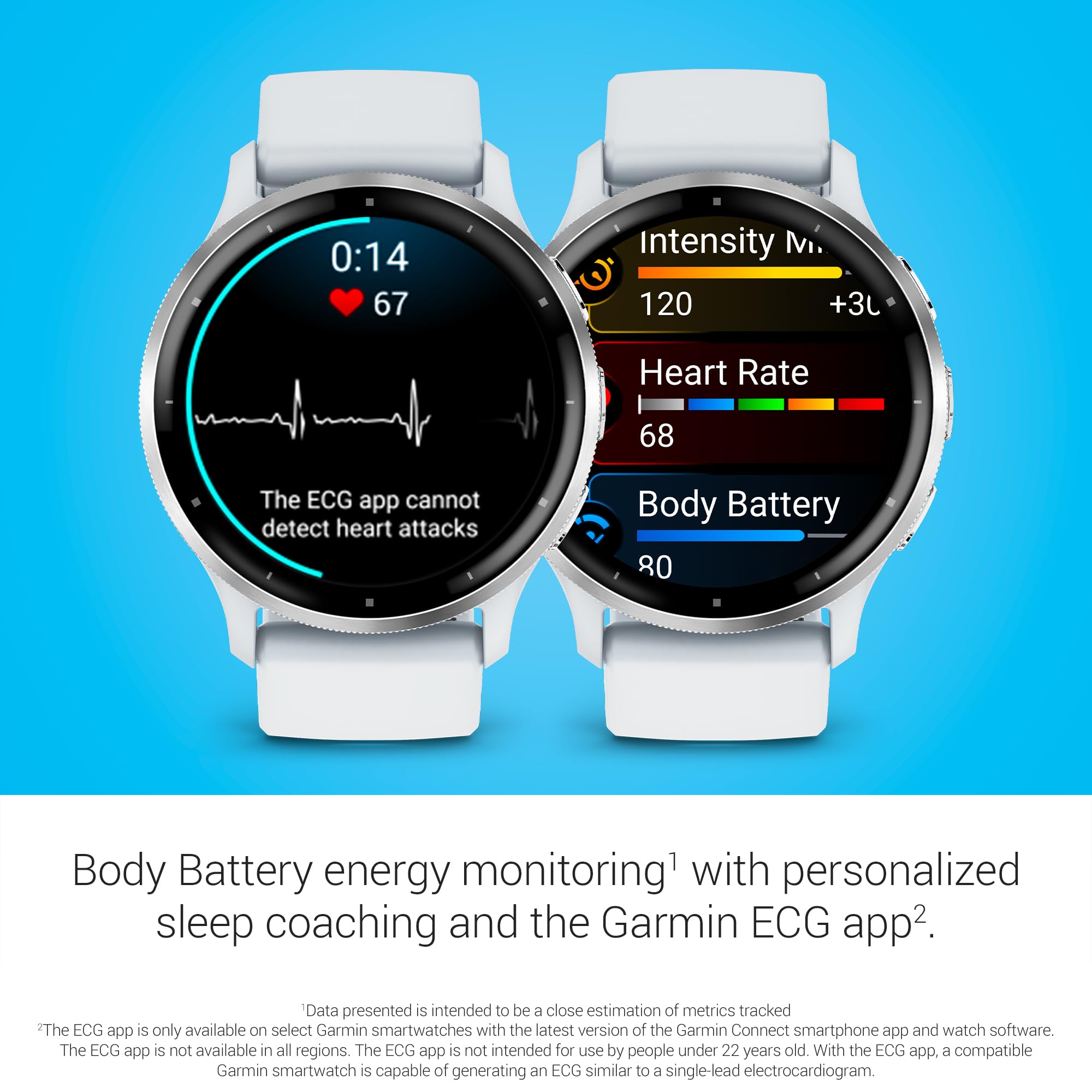 Garmin Venu 3S Smartwatch AMOLED Display Long Battery Life
