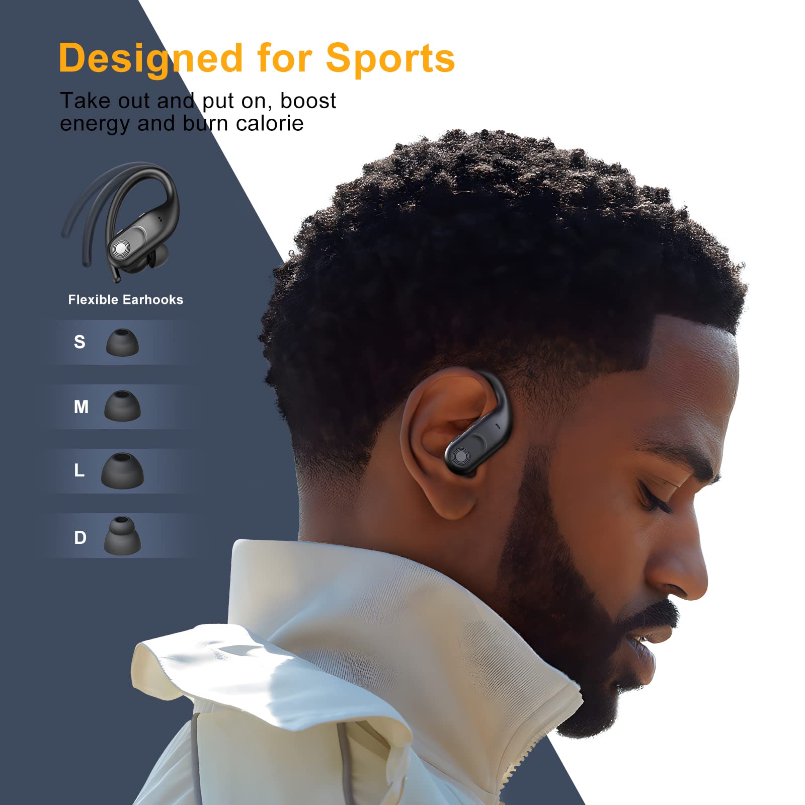 Wireless Earbuds with 130 Hours Playtime and Hi-Fi Sound