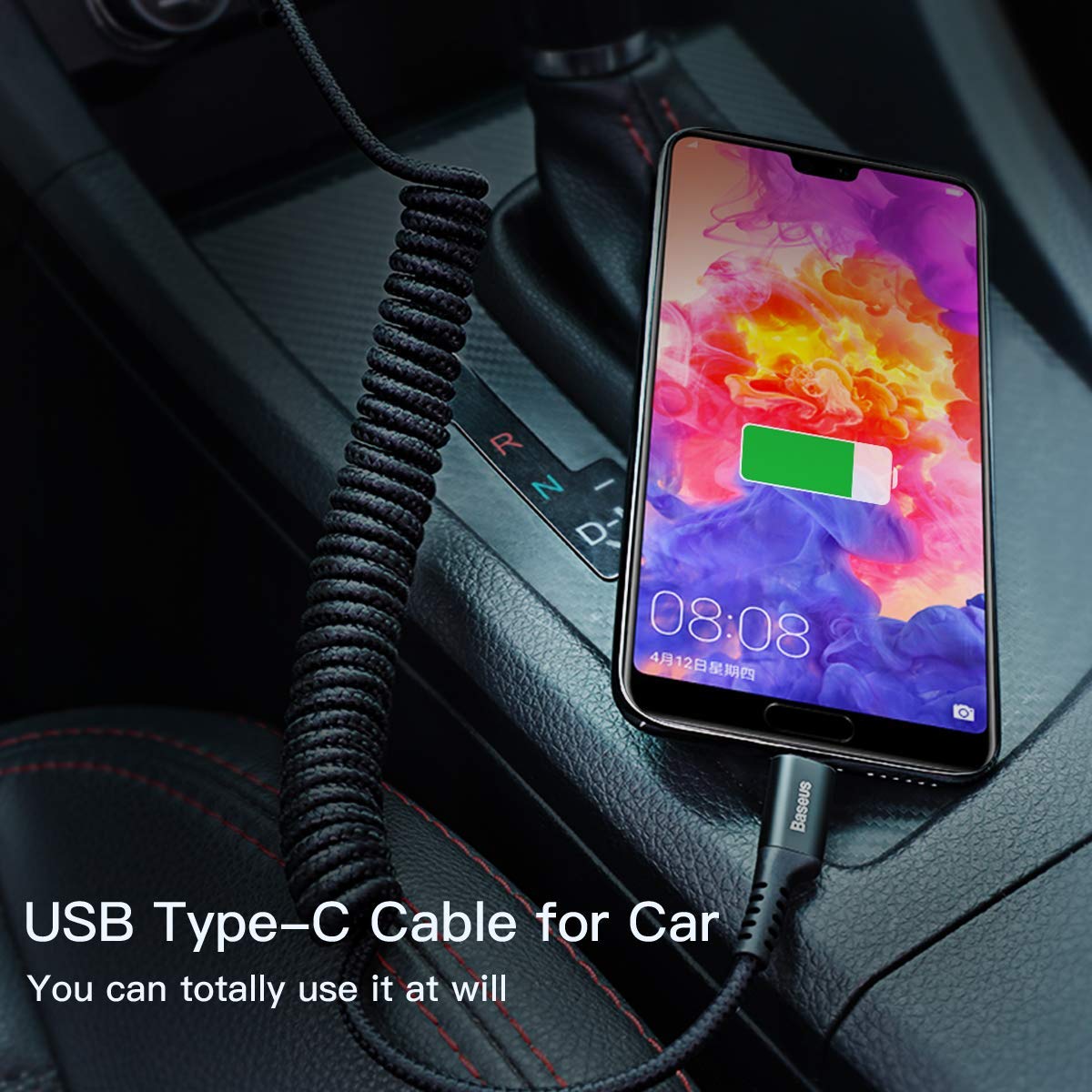 Baseus 100W Retractable USB Type C Charger Cable