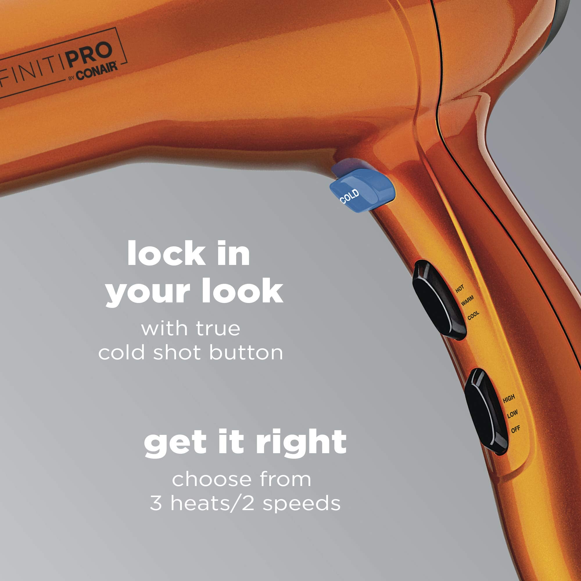 InfinitiPRO Hair Dryer With Diffuser For Faster Drying