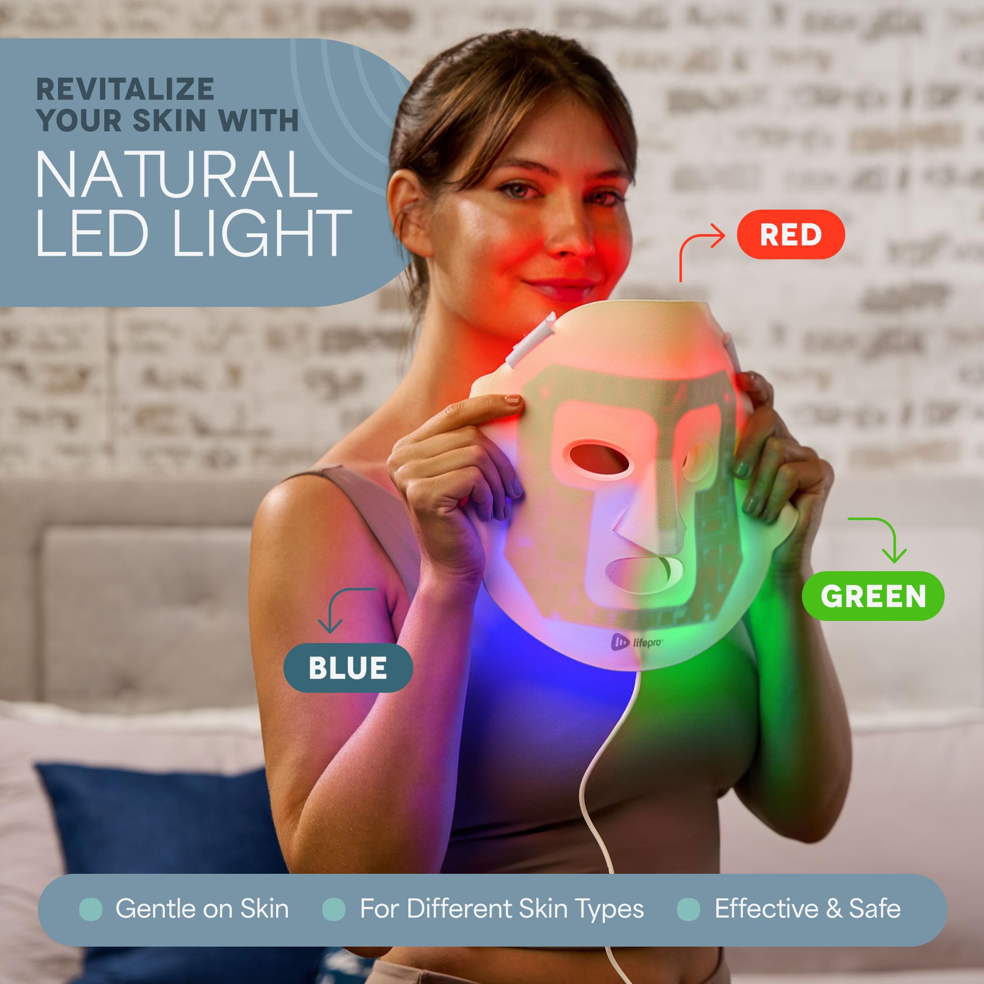 Red Light Therapy Face Mask for Youthful Skin